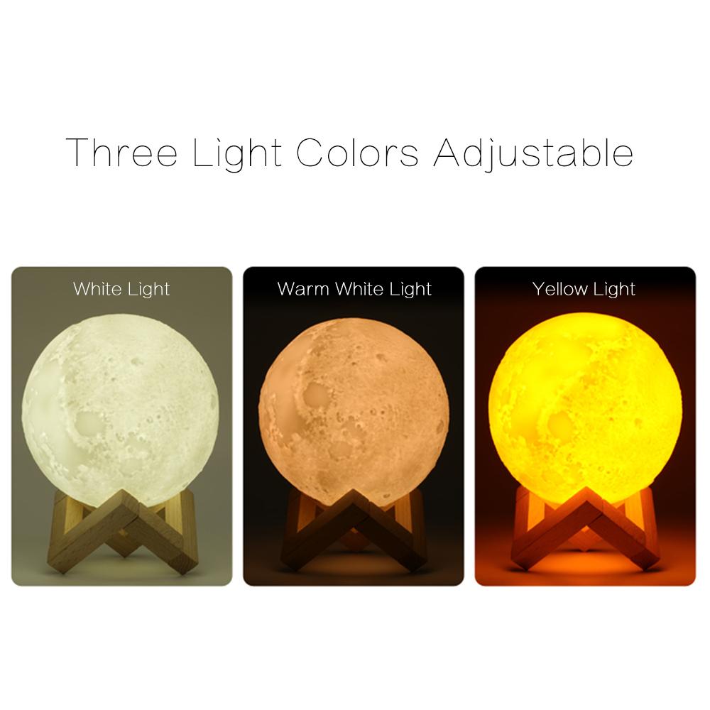 Máy làm ẩm không khí, khuếch tán tinh dầu, lọc sương có đèn LED hình mặt trăng, 880ml - Không có pin, có thể sạc lại