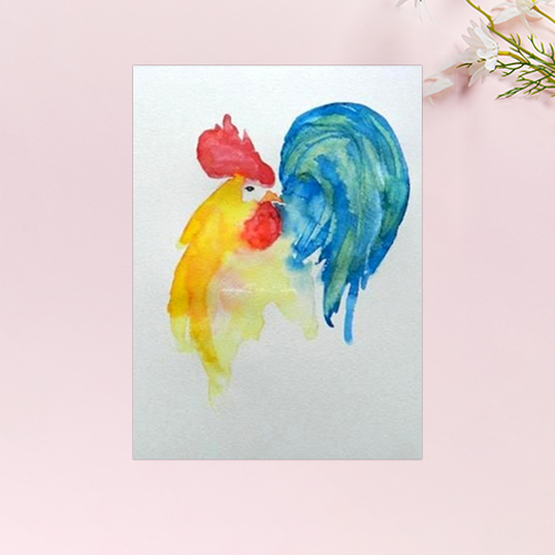 Sổ vẽ màu nước A4 giấy chuyên dụng có vân đẹp nhập từ Ý định lượng 300gsm, loang màu tốt lên màu trong tự nhiên,15 tờ/cuốn Green Art-Hàng chính hãng
