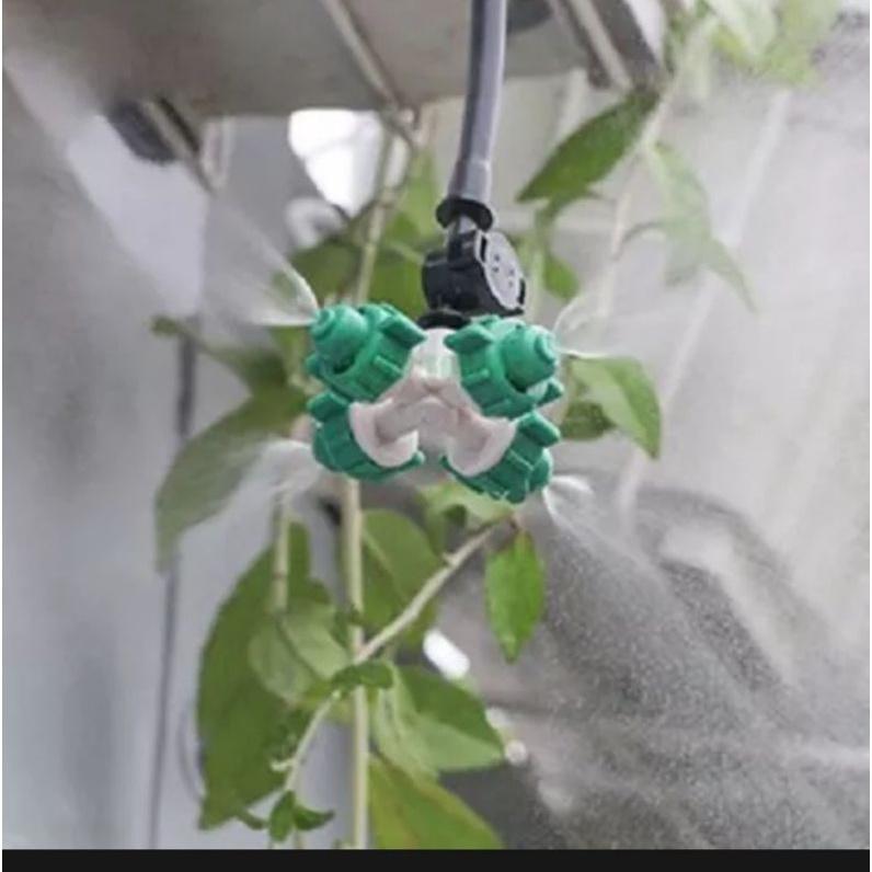 Béc phun sương 4hướng tưới lan , tưới cây-Béc phun sương 4 cửa ( béc không, không kèm chân chân nối