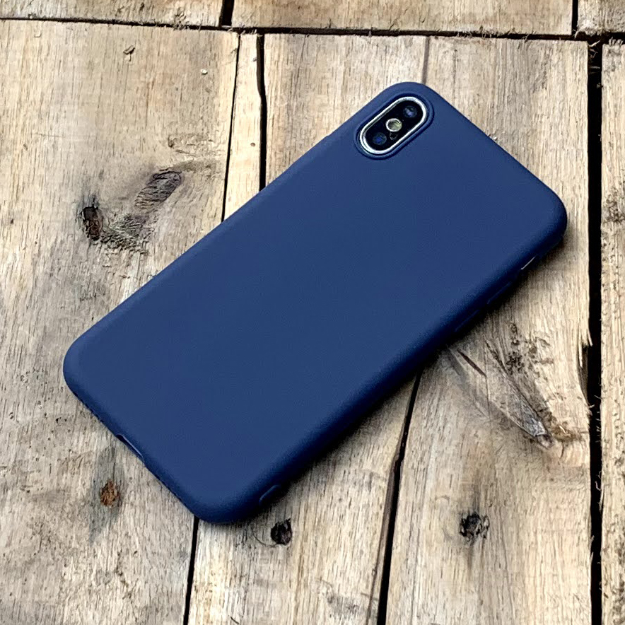 Ốp lưng dẻo mỏng màu xanh dương dành cho iPhone X / XS - Hàng chính hãng