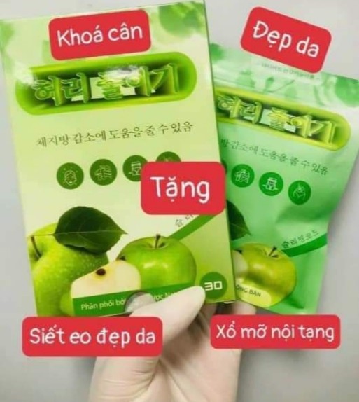 Giảm Cân Tiến Hạnh Vip X2 Mẫu Mới - Tặng Detox Khoá Cân Táo Xanh