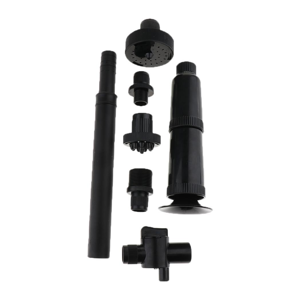 Aquarium Tank Fountain Pond Submersible Water Pump Nozzle Head Kit S