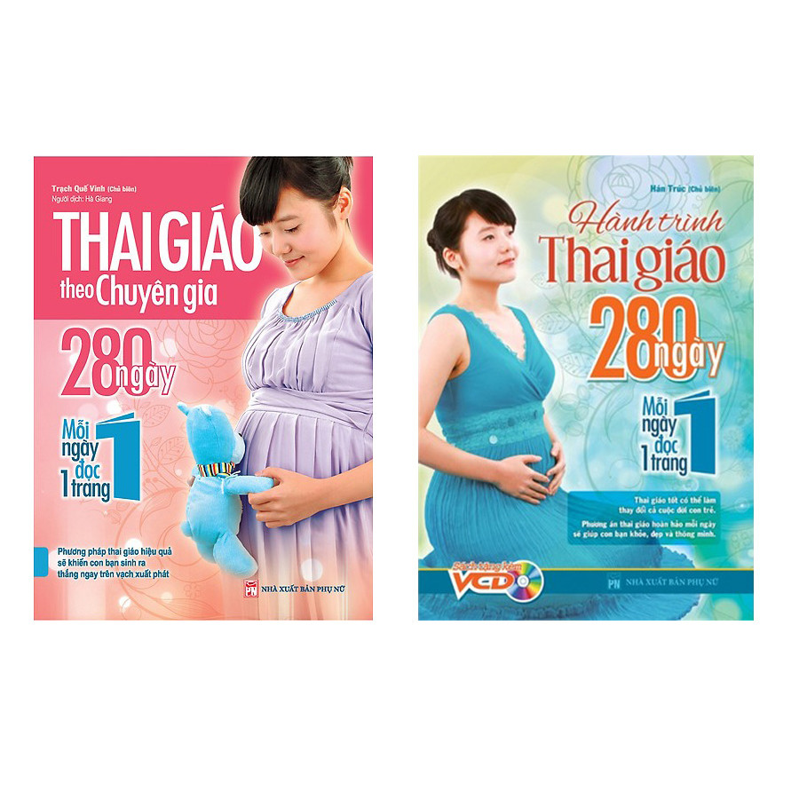 Combo Thai Giáo Theo Chuyên Gia Và Hành Trình Thai Giáo 280 Ngày TẶNG Sách 365 Ngày Phát Triển Trí Tuệ