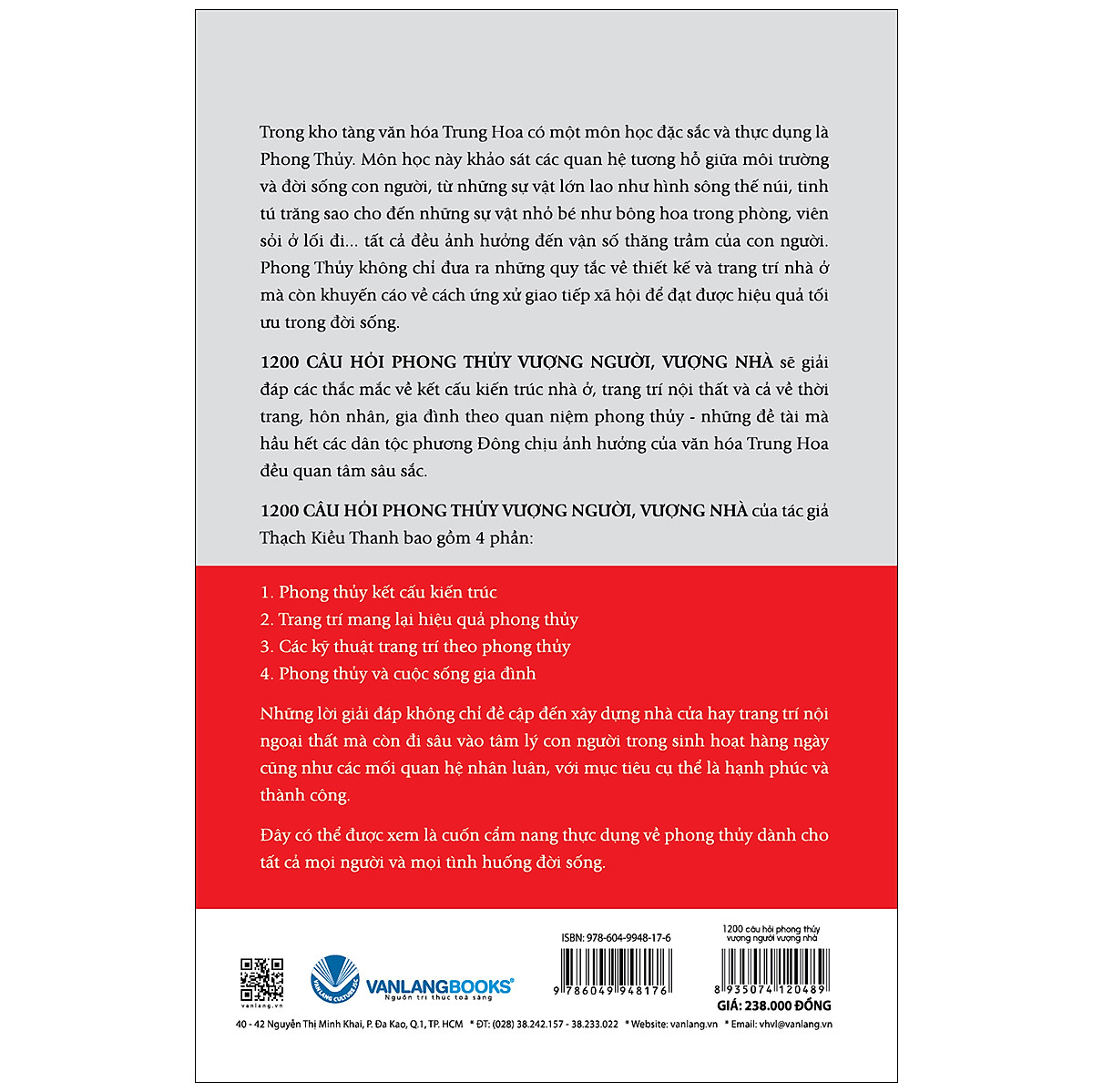1200 Câu Hỏi Phong Thủy Vượng Người Vượng Nhà (Tái Bản 2020) - Thạch Kiều Khanh - Vanlangbooks