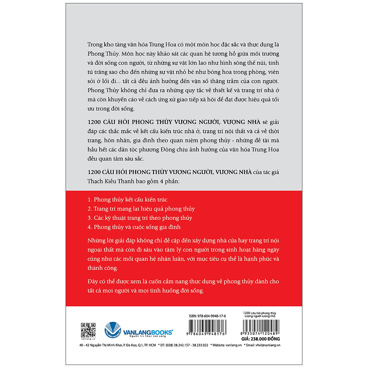 1200 Câu Hỏi Phong Thủy Vượng Người Vượng Nhà - Thạch Kiều Khanh - Vanlangbooks