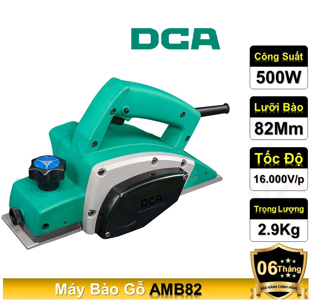 Máy bào điện AMB82, công suất 500W, tốc độ không tải 16000 vòng/phút