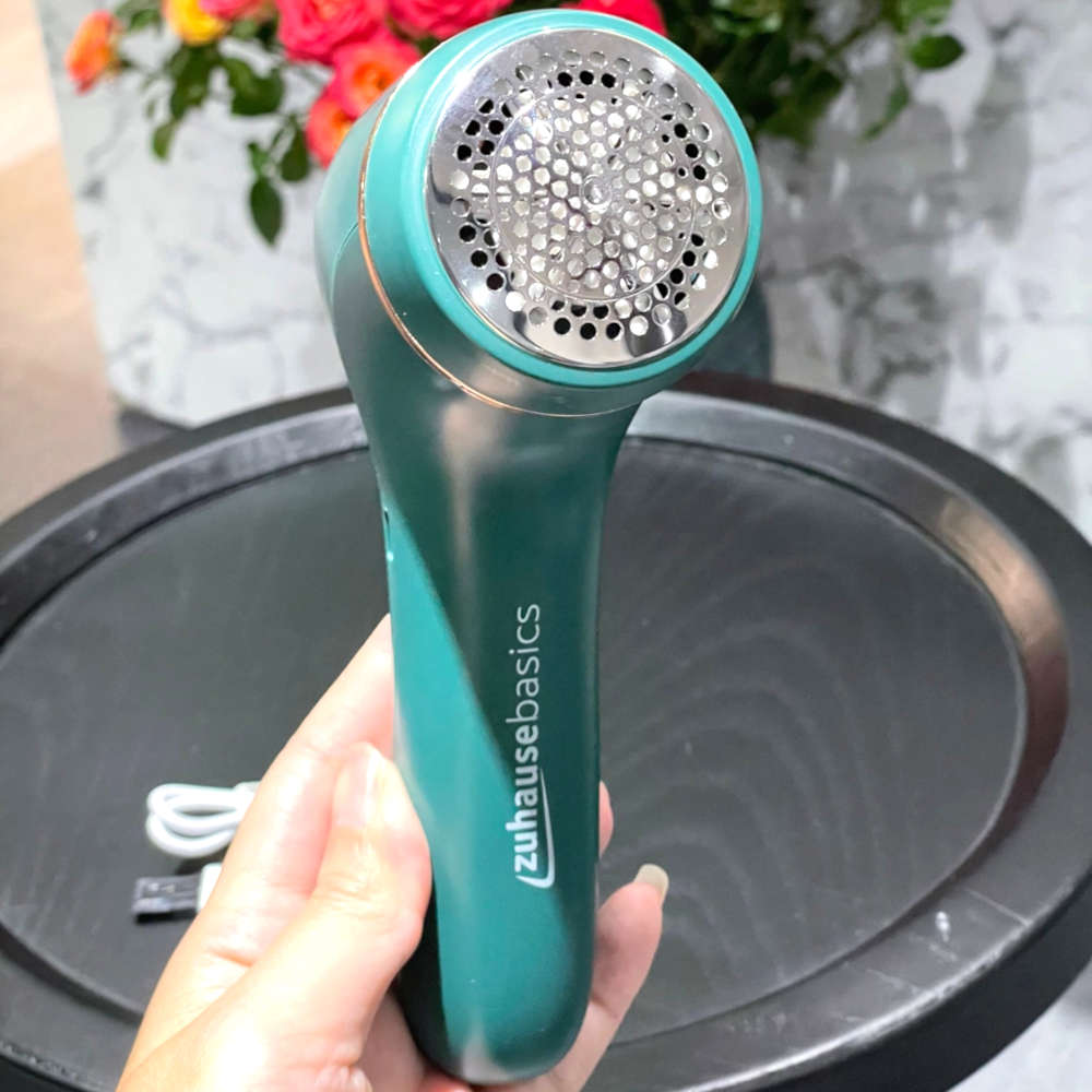 Máy cắt lông xù Lê Bên Làng basics ZB079-G, máy cắt lông xù quần áo mini sạc 1200mAh