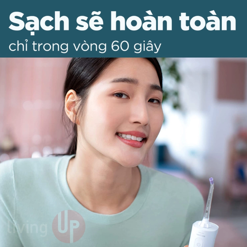 Máy tăm nước Philips Sonicare 3000 HX3806 - Hàng Nhập Khẩu