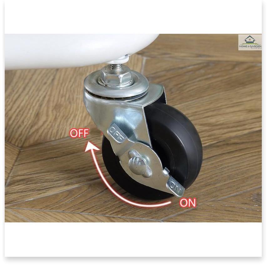 Kệ để đồ 3 tầng có bánh xe