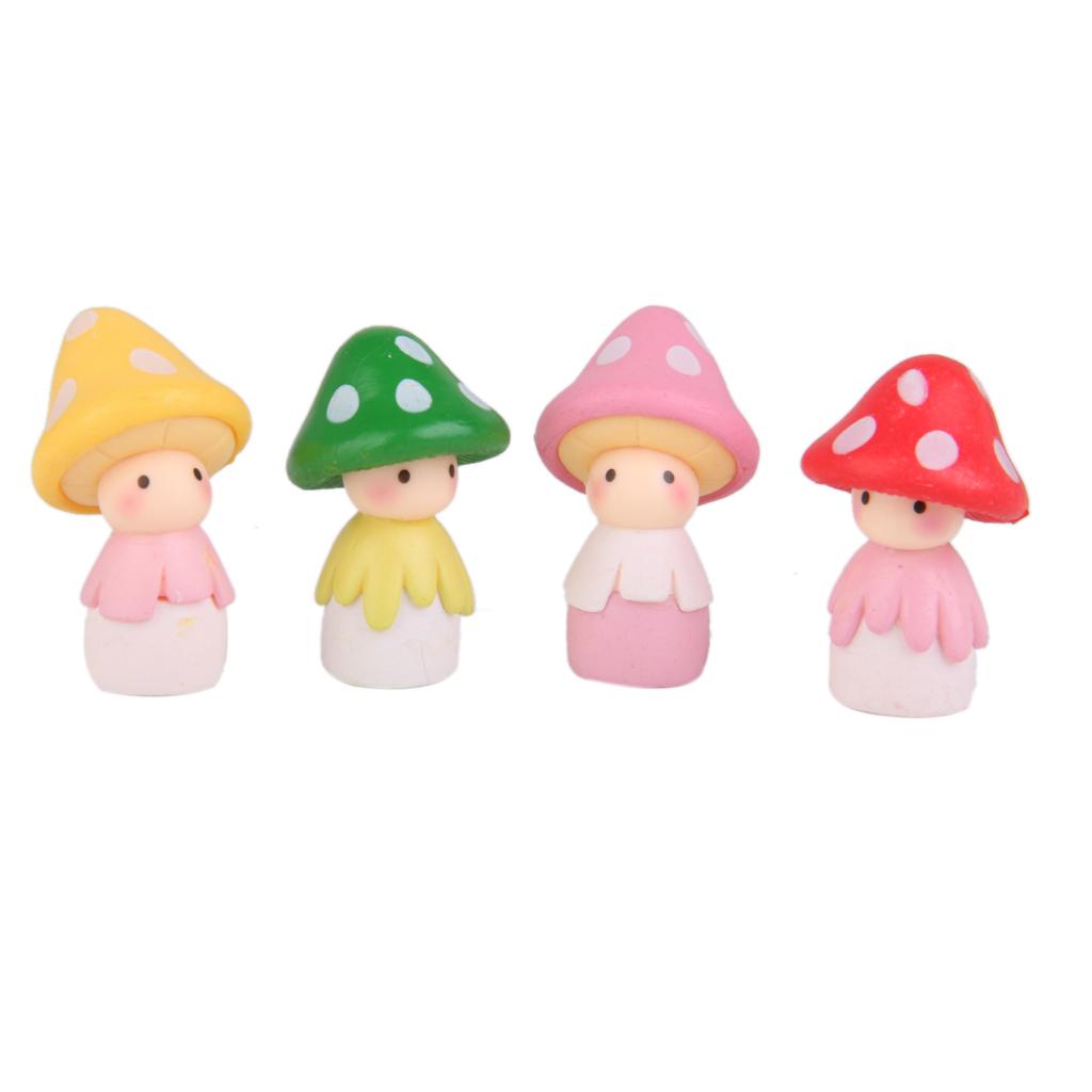12pc Mushroom Miniature Garden Landscape Terrarium Figurine Bonsai DIY Craft