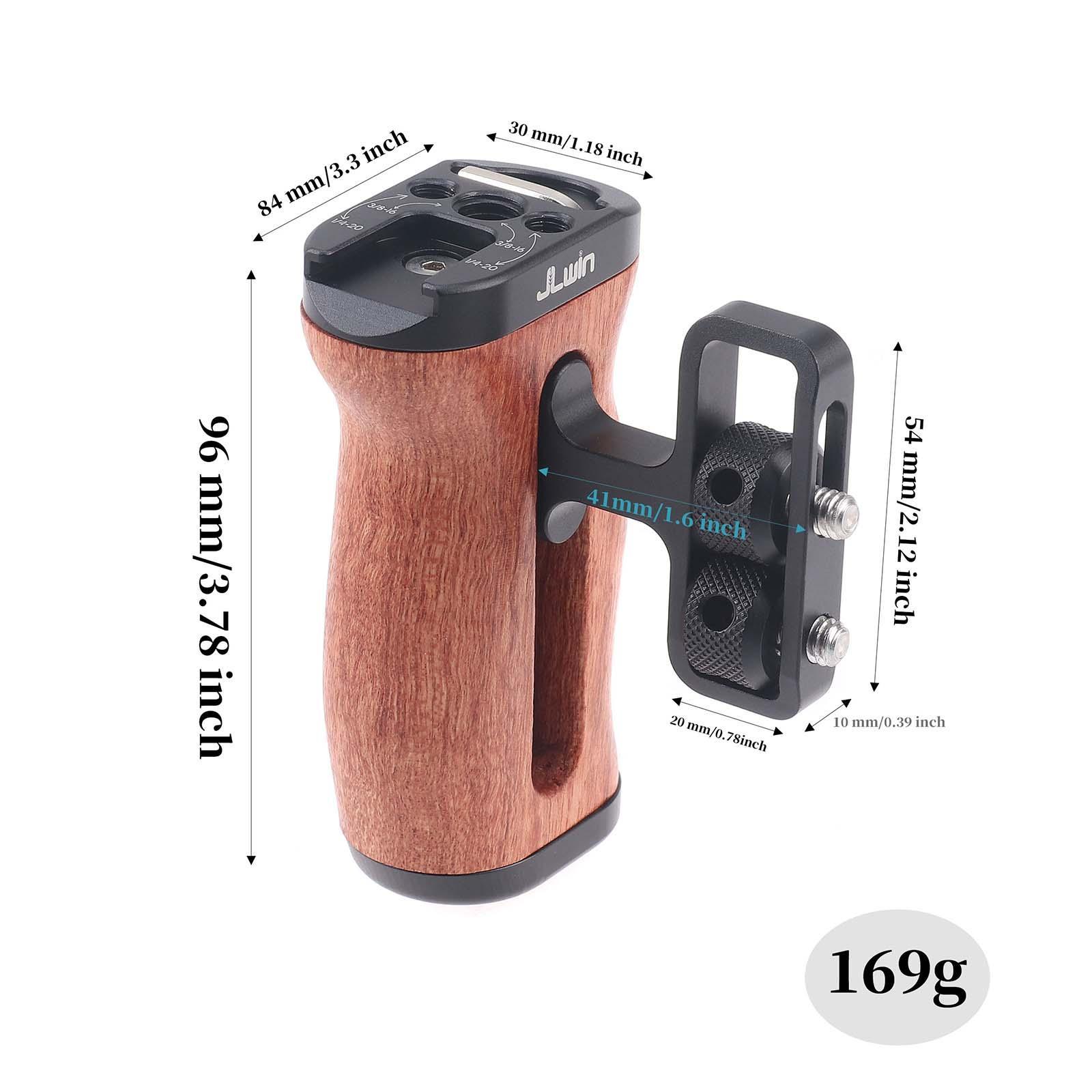 Side Wooden Handle Grip Universal Comfortable Lightweight for Digital Camera
