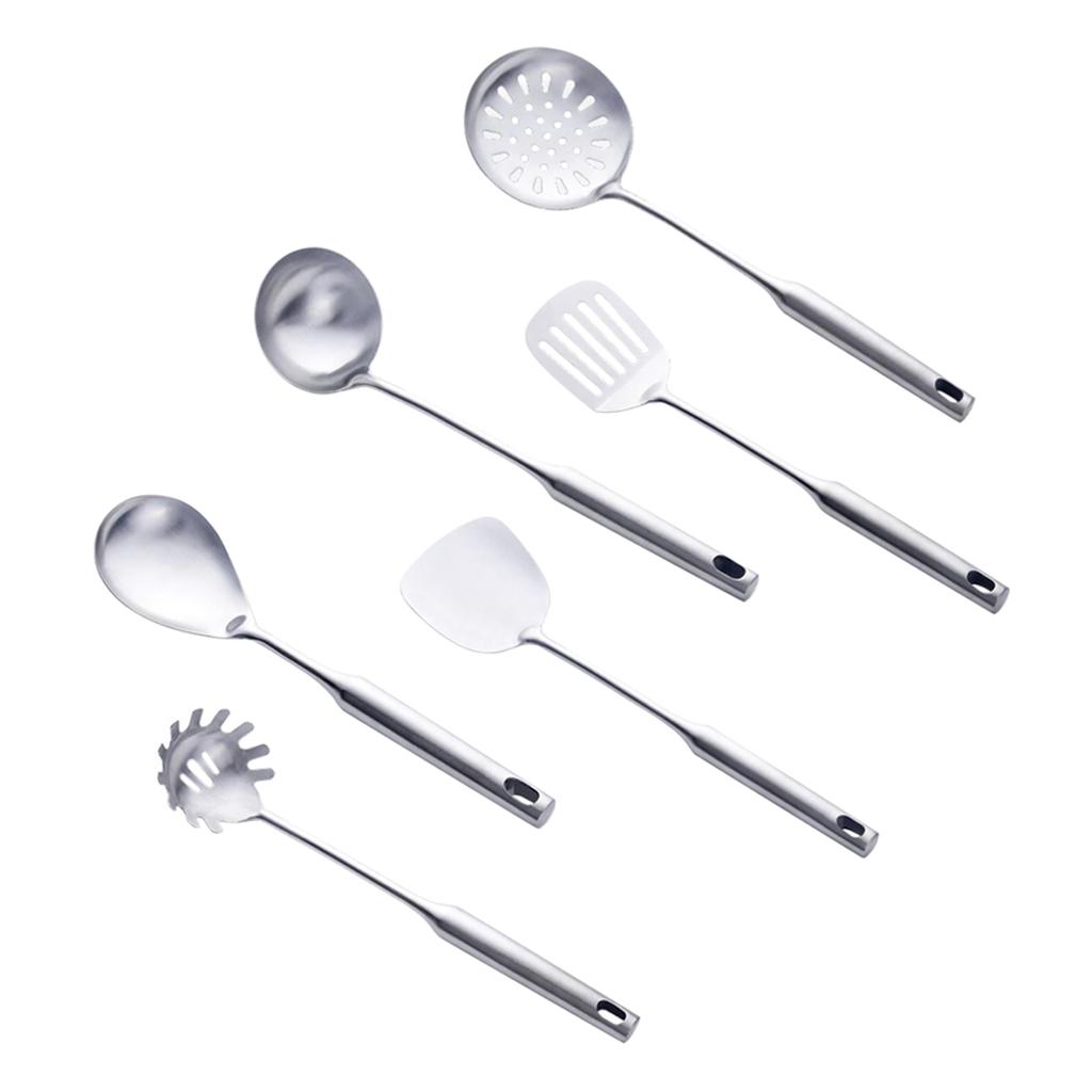 Stainless Steel Kitchen Cooking Utensils Spoon Ladle Skimme Colander
