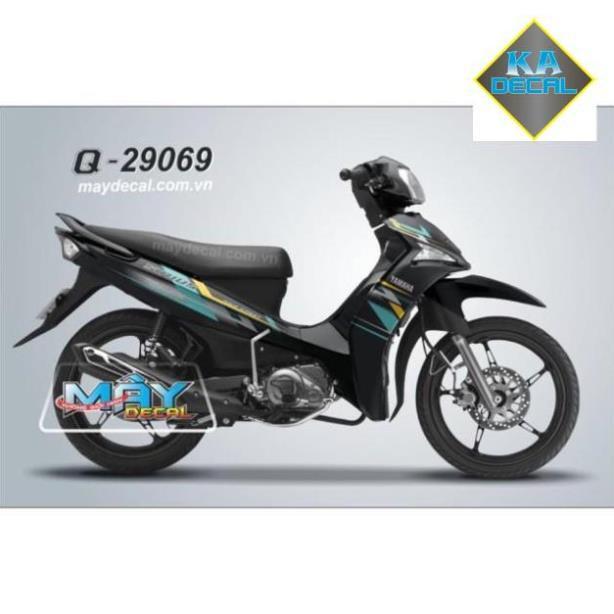 Tem rời sirius fi dán xe đen