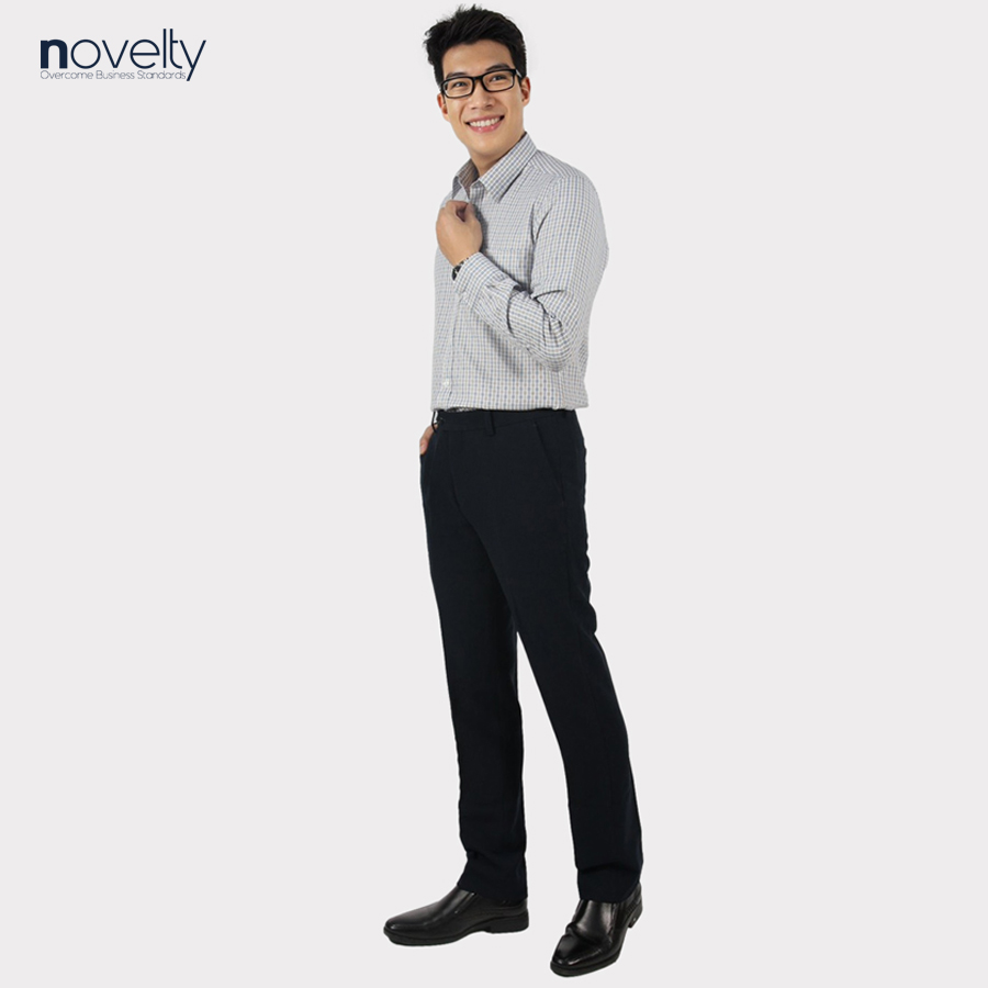 Quần tây nam Novelty 0Ply Regular màu xanh đen NQTMMDNT3R2205590