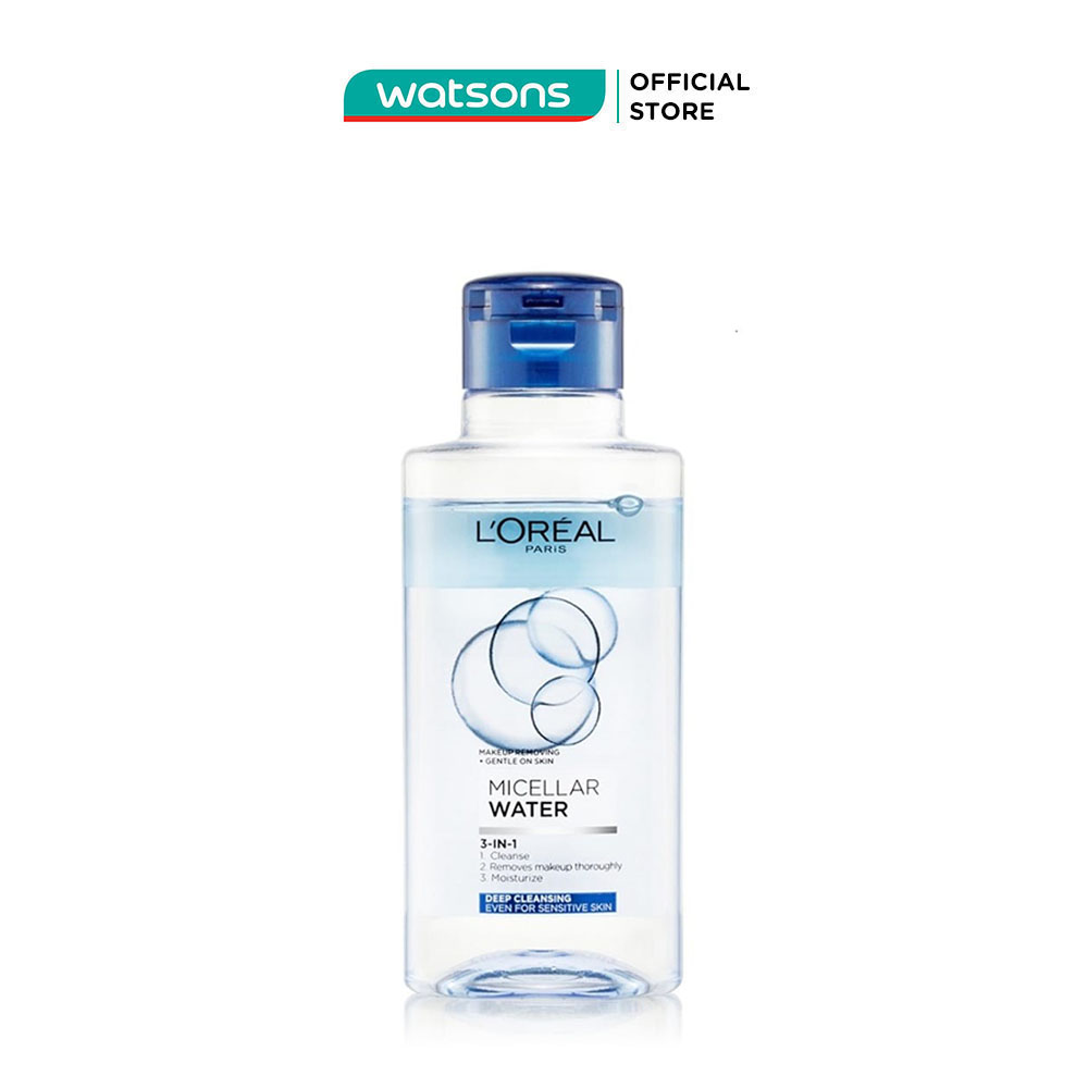 Nước Tẩy Trang L'Oreal Micellar Water Deep Cleansing 3 In 1 Làm Sạch Sâu 95ml