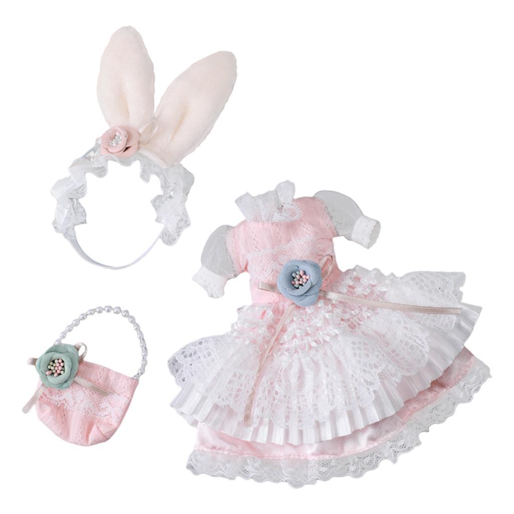 2pcs Lovely Party Dress Clothes for 30cm Girl Doll Dress Up