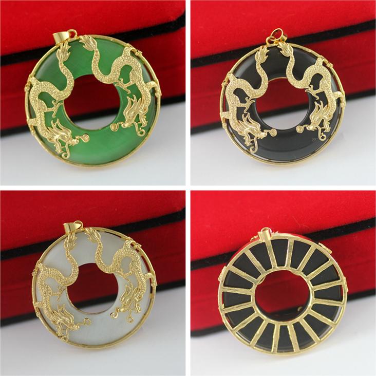 Mặt dây chuyền Rồng bay mặt tròn