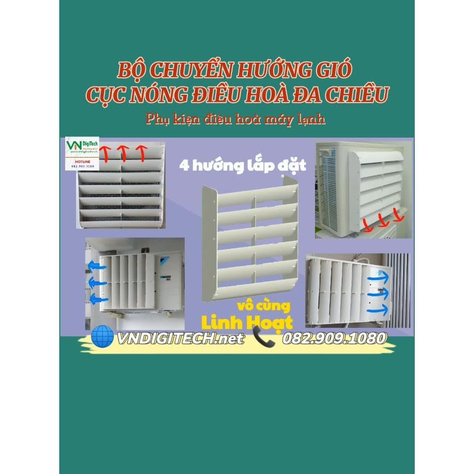 Bộ phụ kiện chuyển hướng gió dàn nóng điều hòa, máy lạnh. Mặt nạ đổi hướng gió cục nóng điều hòa 9000