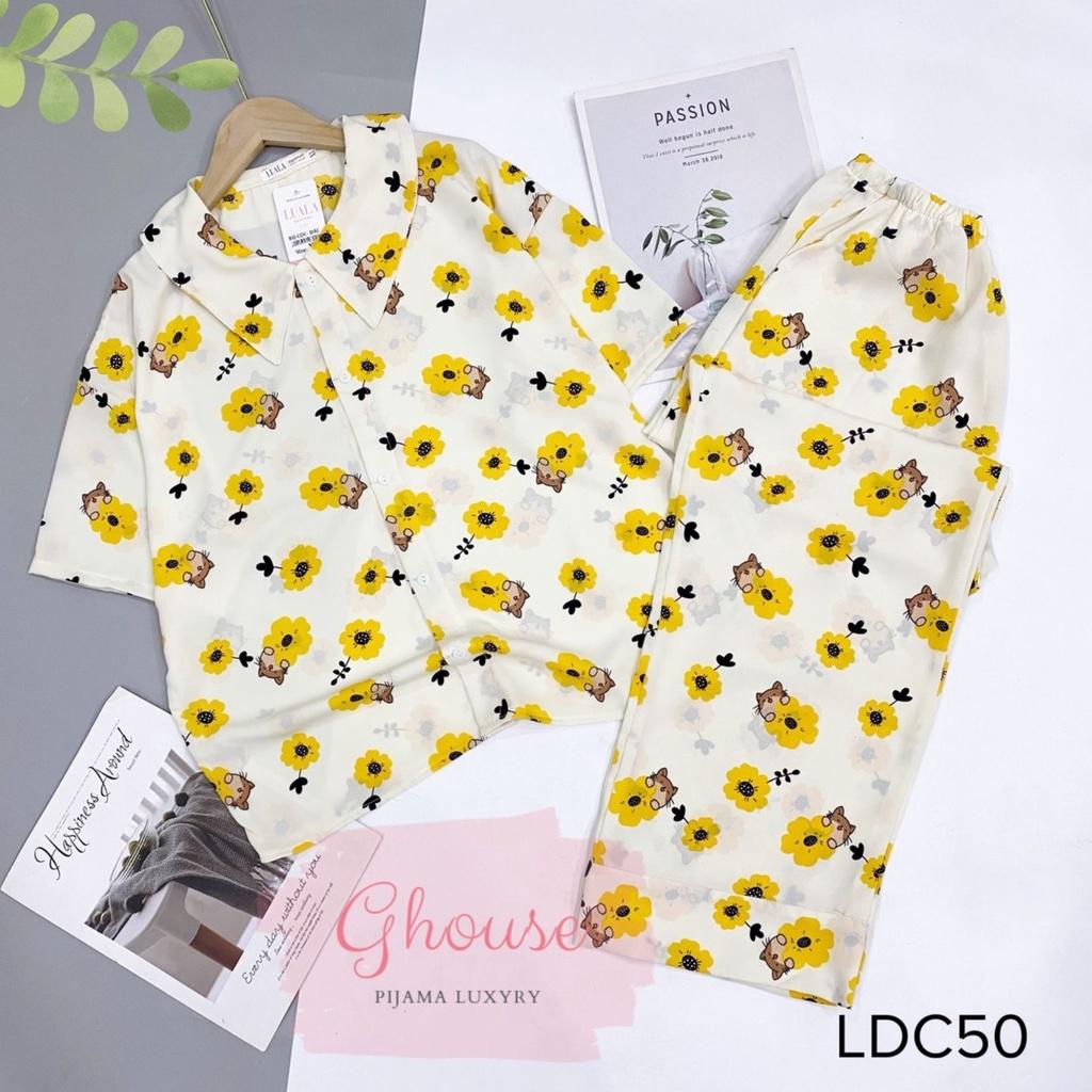 Đồ Ngủ Pijama Lụa Tay Lỡ Cánh Dơi Siêu Xinh, Cộc Dài Mềm Mịn, Độc Lạ Khó Tìm, Sanh Chảnh Hàn Quốc