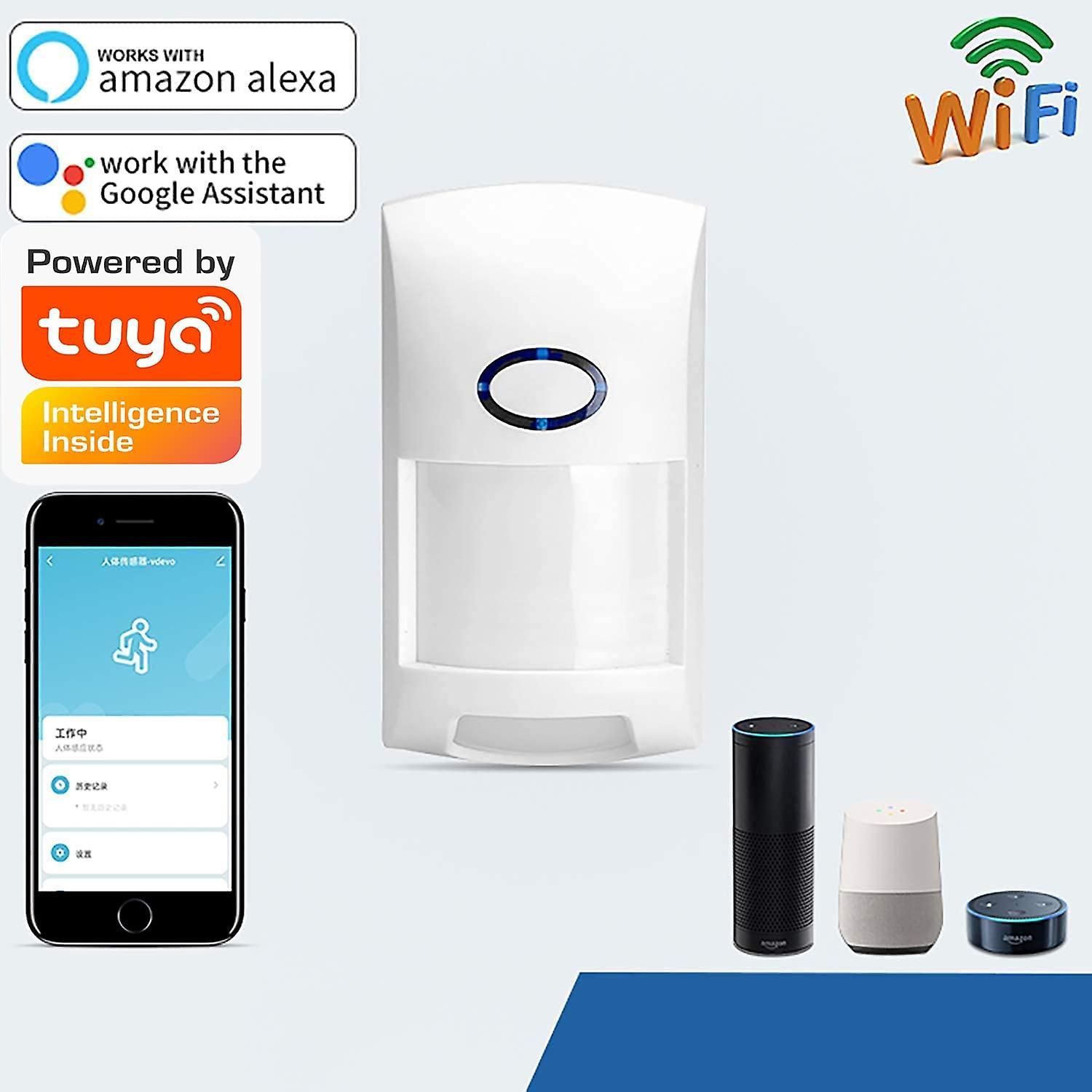 Cảm biến chuyển động thông minh, cảnh báo an ninh không dây wifi, thông báo miễn phí