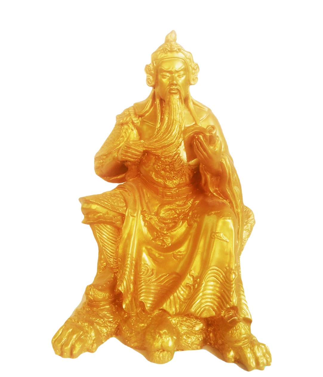 Tượng Quan Công Đọc Sách Cao 17 cm - Chất Liệu Composite Cao Cấp