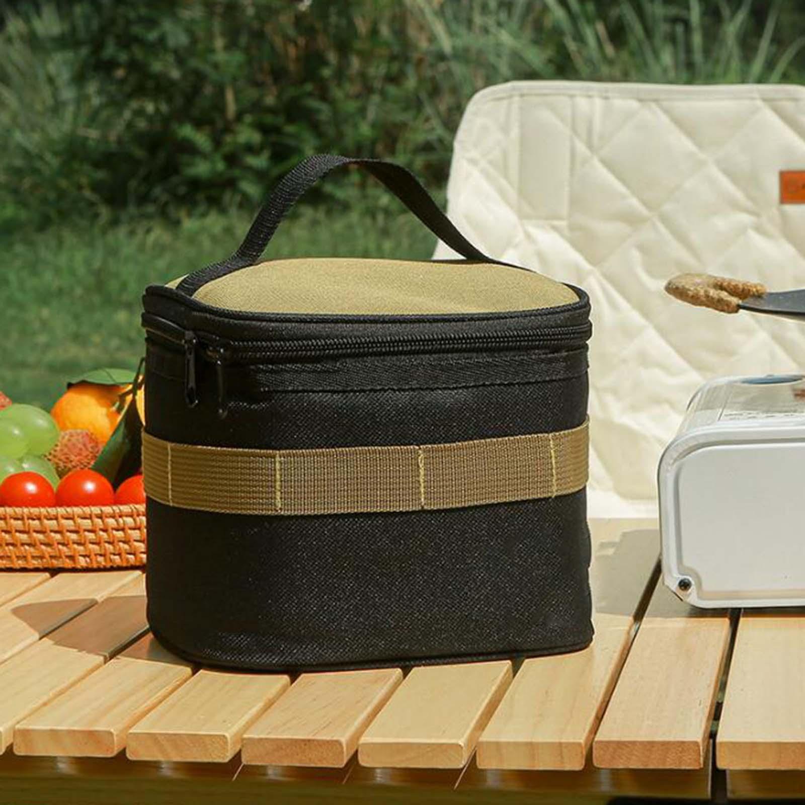 Camping Spice Jars Bag Travel Bag Tote Bag, Carrying Bag Sauce Pouch, Container Case Separable Storage Bag for Camp Cooking Outdoor Picnic BBQ
