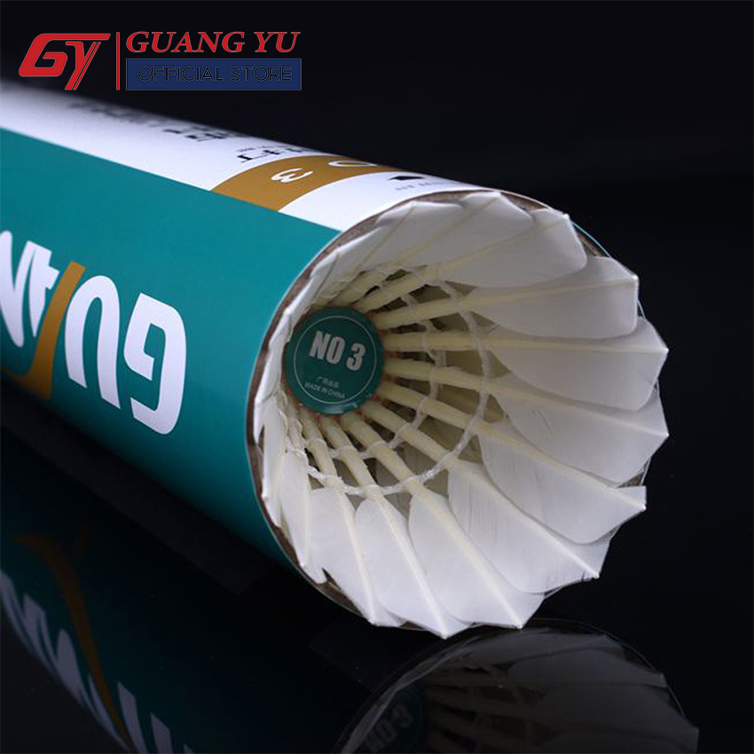 Hộp Cầu Lông GUANG YU 12 Quả Chất Lông Xịn Độ Cân Bằng Cao - N03