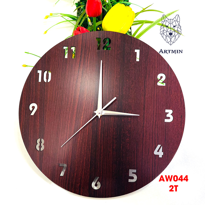 AW044 - Đồng Hồ Gỗ Decor Cực Xinh – Đồng Hồ Treo Tường Trang Trí Năm 2023