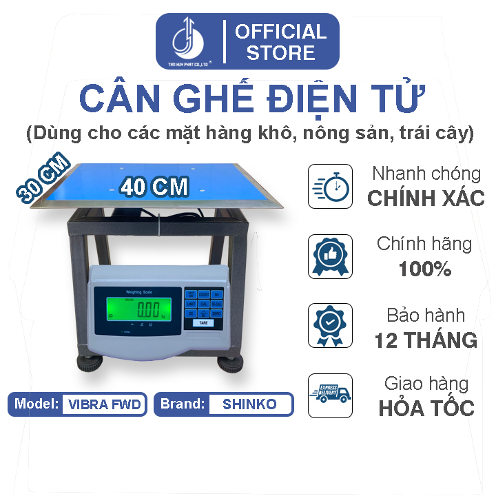 Cân Ghế Điện Tử Vibra FWD-30X40CM