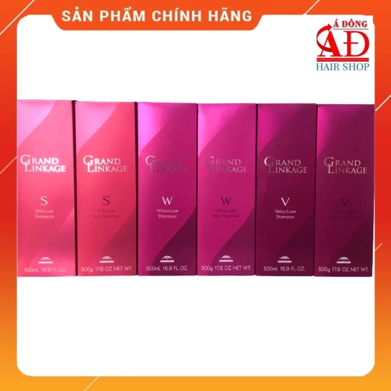 [+Tặng mũ trùm] DẦU GỘI XẢ MILBON GRAND LINKAGE SILKY LUXE SIÊU MƯỢT CHO TÓC SỢI MẢNH YẾU 500ML (NHẬT BẢN)