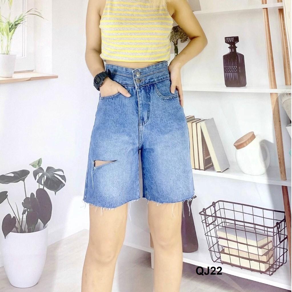 Quần jean ngố rách bigsize chất form VNXK QJ22