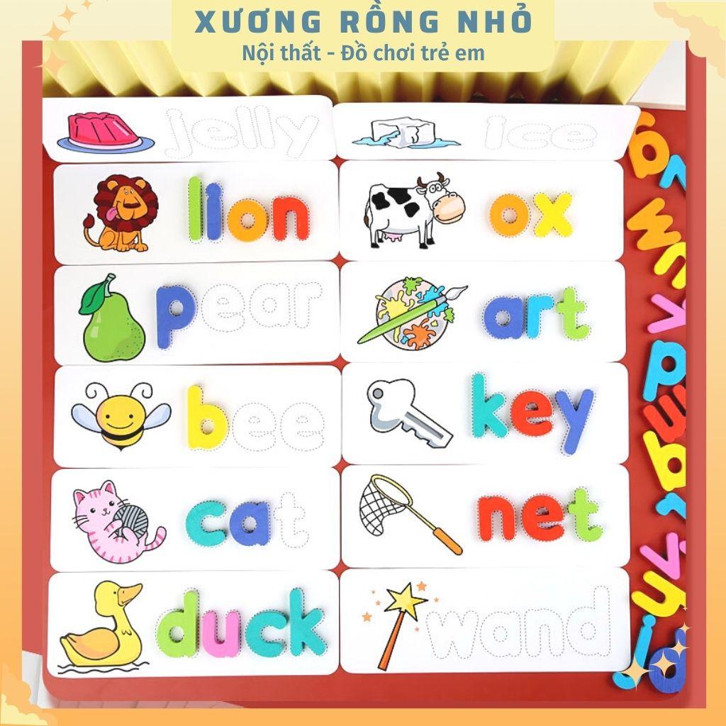 Spelling game - Trò chơi đánh vần ghép từ vựng tiếng Anh (Flashcard có kèm Bút viết)