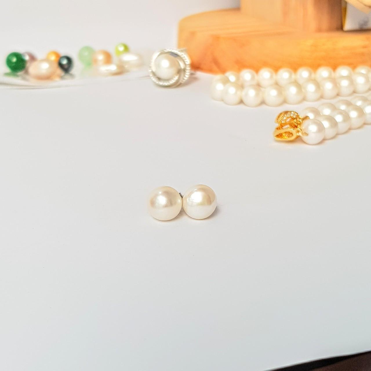 Bộ Trang Sức Ngọc Trai Thiên Nhiên 4M - Chuỗi Đơn - Trang Sức Cô Tấm - PEARL AGATE - COTAM2720 + Tặng Kèm 5 Phụ Kiện Bảo Dưỡng Dự Phòng