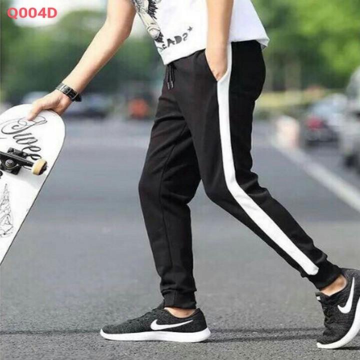 QUẦN JOGGER NAM THUN NỈ NGOẠI  BO LAI PHONG CÁCH ĐƯỜNG PHỐ,PHỐI SỌC MŨI TÊN  CỰC CHẤT CÁ TÍNH CHO GIỚI TRẺ , THỜI TRANG NAM QUẦN JOGGER DẸP - JINS STORE