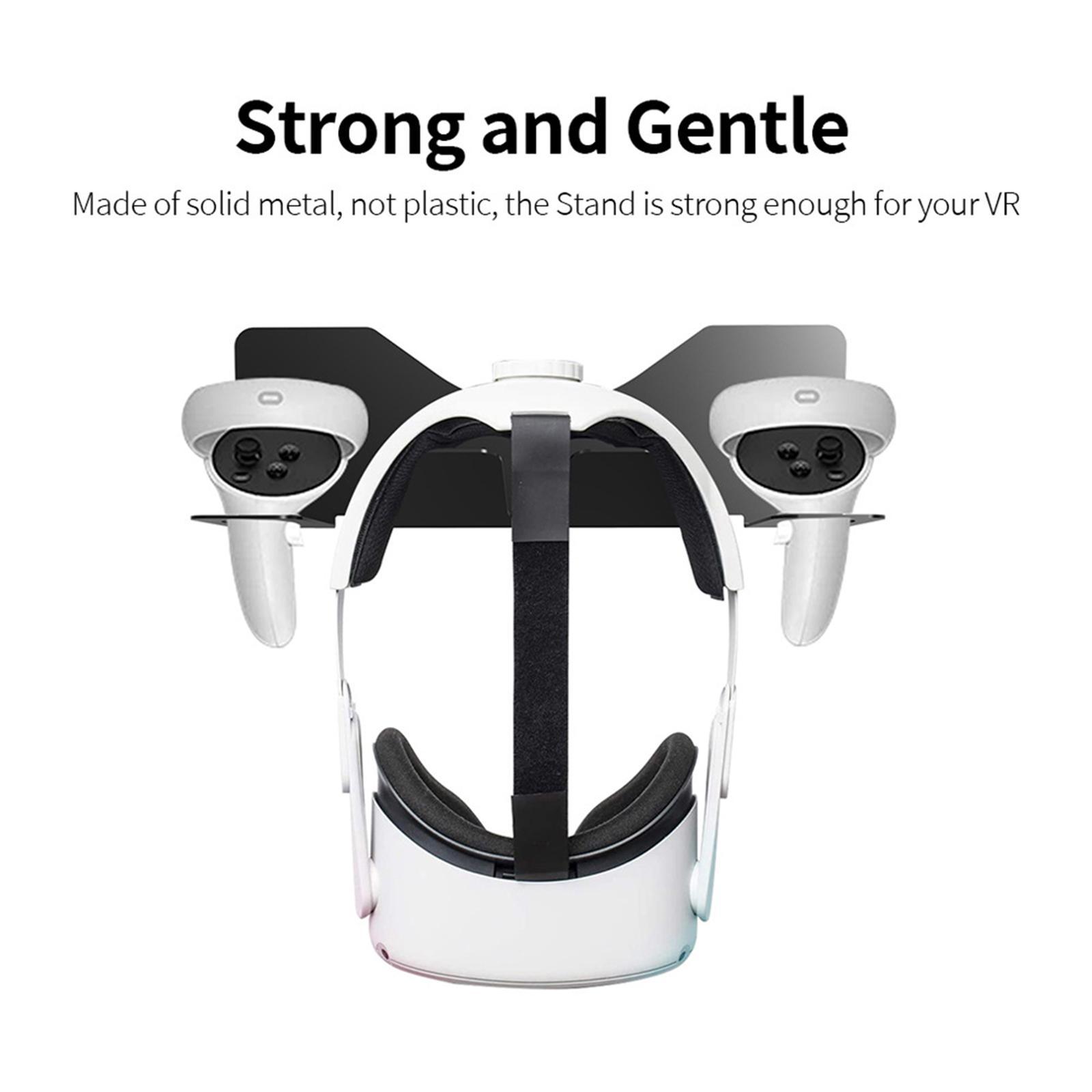 Durable VR Wall Mount Stand Save Space Display Stand Hanger Organizer for Quest 2 Easy to Install