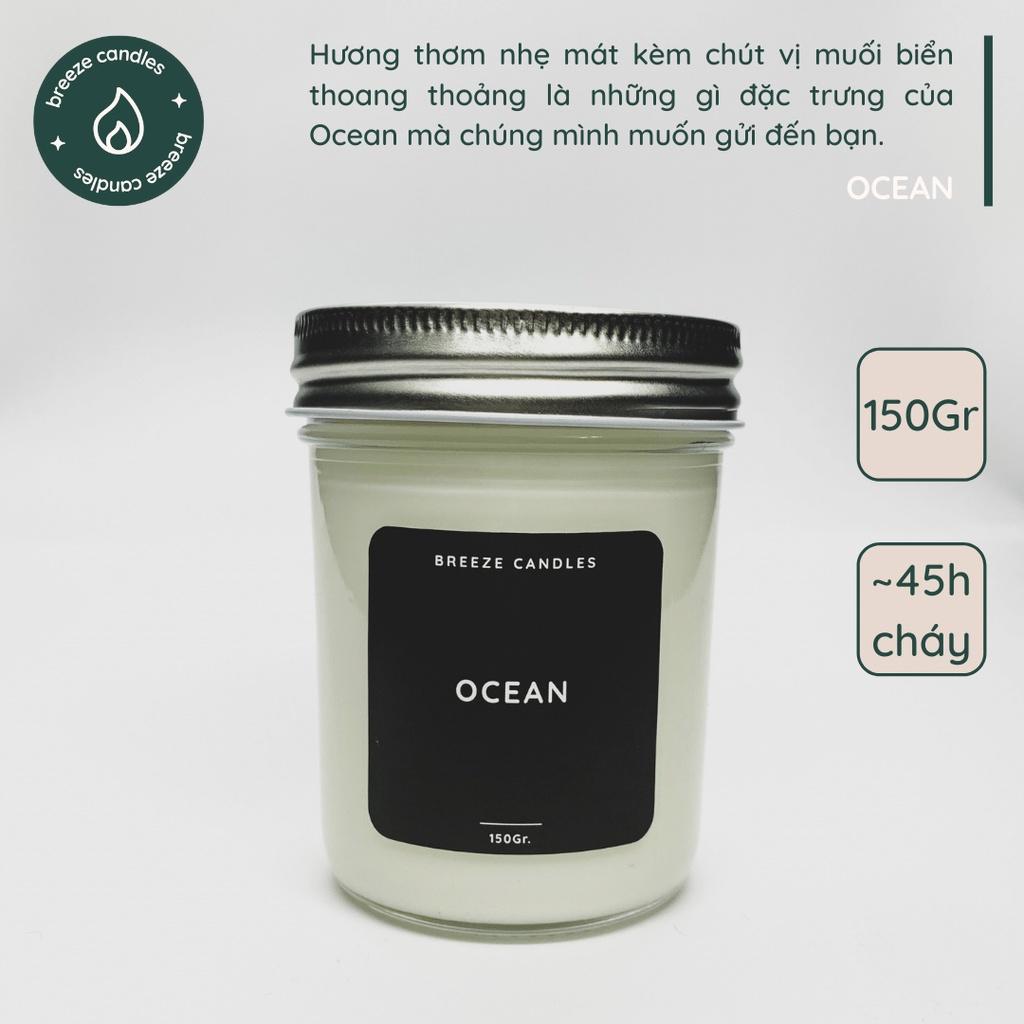 Nến thơm thiên nhiên hương của biển - OCEAN - 100gr/150gr (~45 giờ đốt)