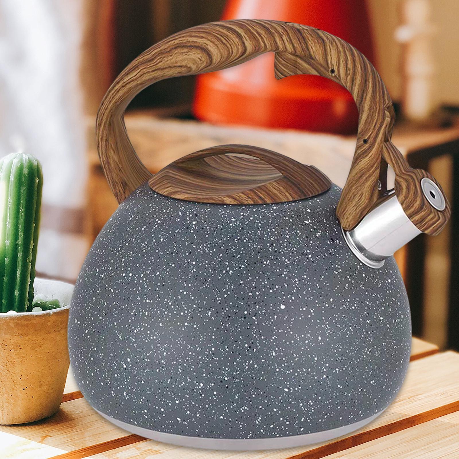 Whistle Tea Pot Anti-Scald Handle Teapot for Tea Coffee Milk Gas Induction