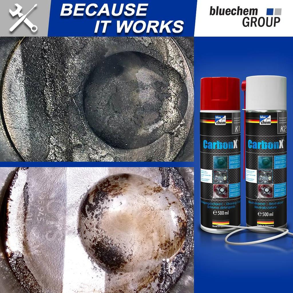 Bộ sản phẩm bluechem Làm sạch bên trong buồng đốt Động cơ Carbon X