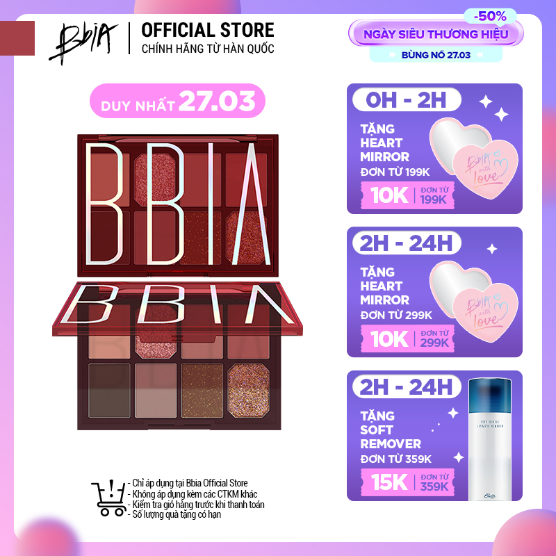 Bảng phấn mắt Bbia Final Shadow Palette – #03 Fruit Combo