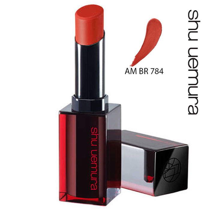 Son Shu Uemura Rouge Unlimited Amplified Matte AM BR 784 Màu Đỏ Gạch (Chất Son Lì Có Dưỡng)