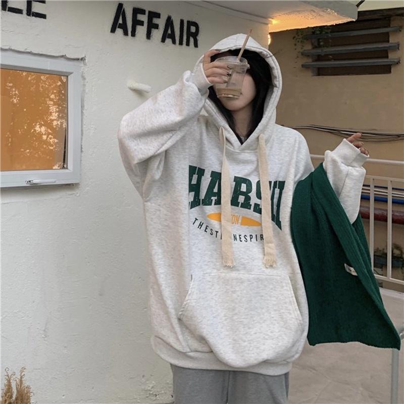 Áo hoodie nam nữ,Áo sweater nỉ nam nữ from rộng Unisex siêu dày dặn in Chữ 2 màu xám nâu kèm mũ. MET SHOP 2