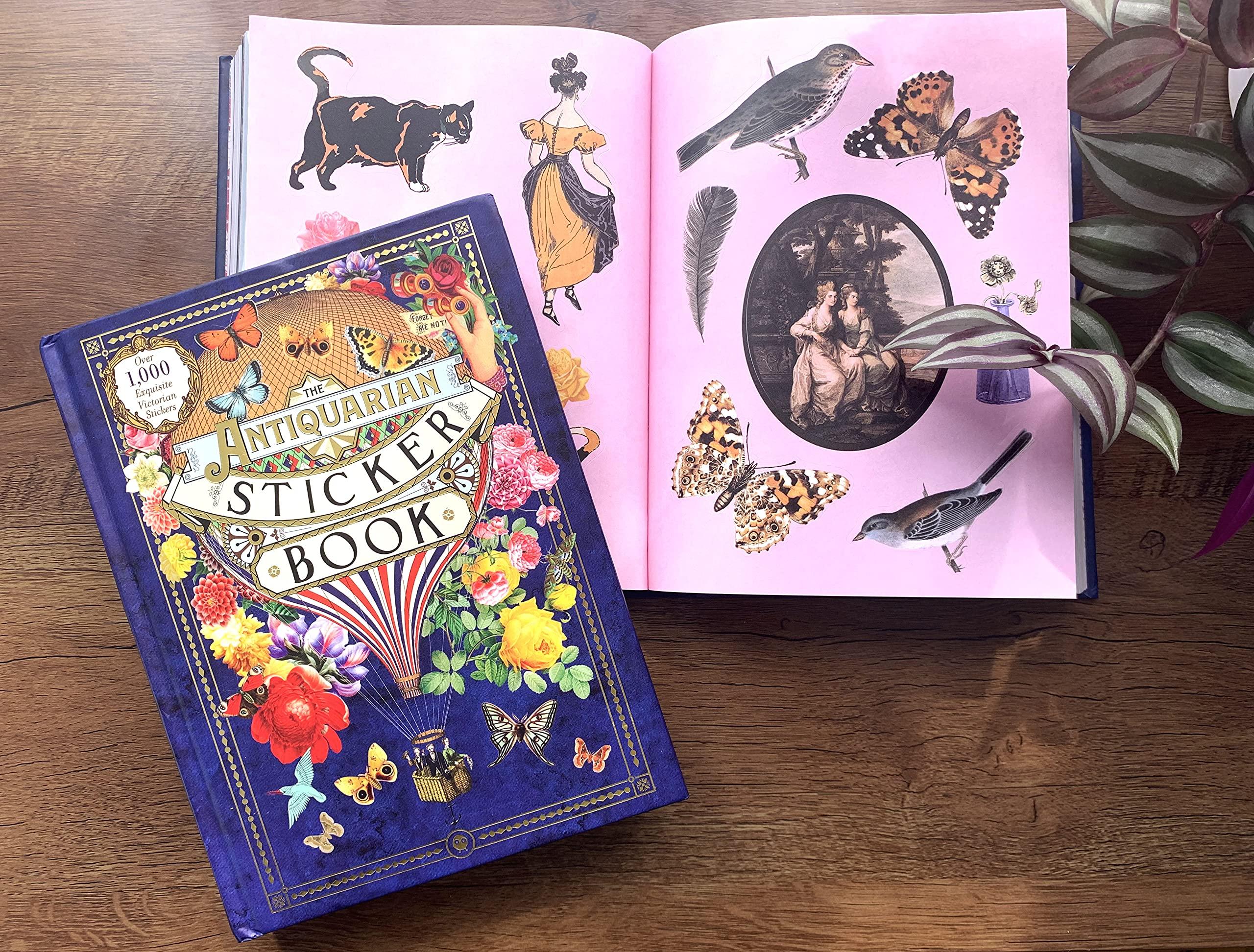 Sách ngoại văn: The Antiquarian Sticker Book: Over 1,000 Exquisite Victorian Stickers