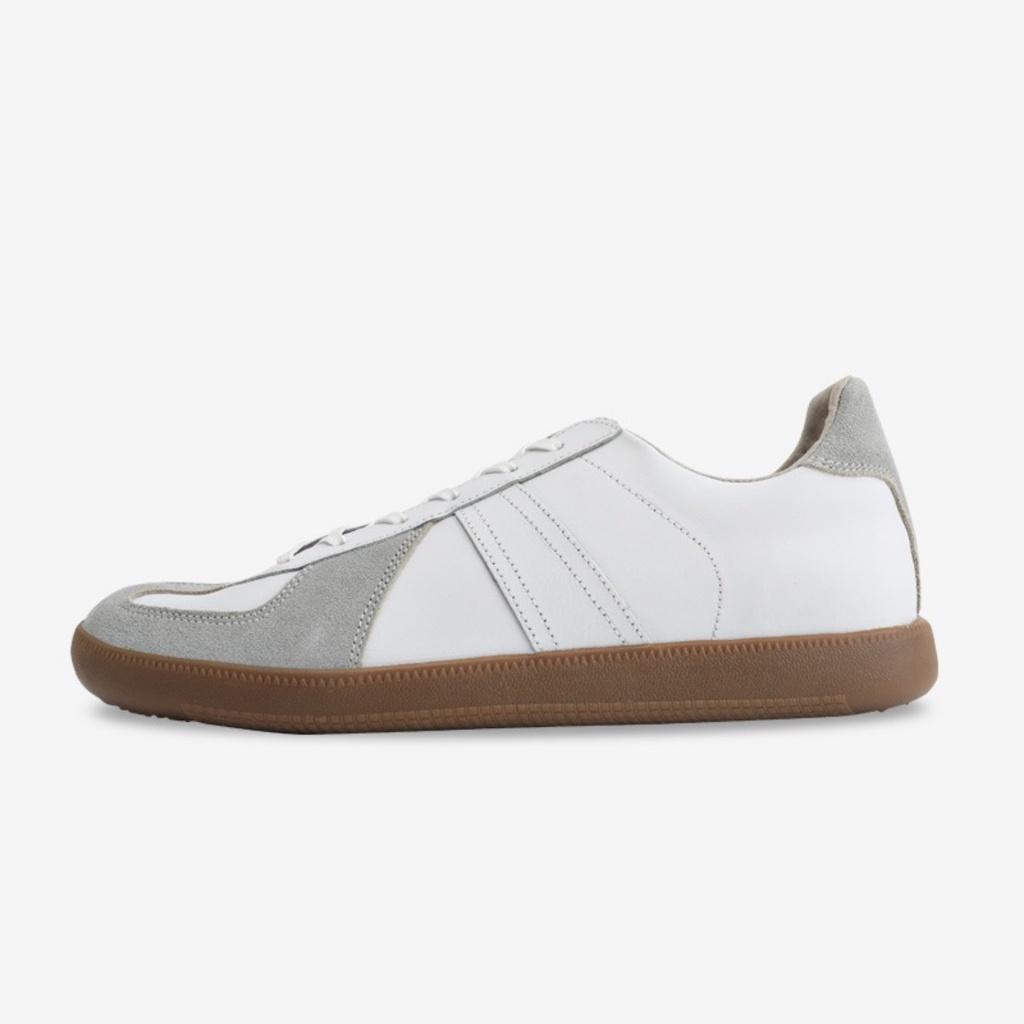 Giày Domba GERMAN ARMY TRAINER 70s - Màu Trắng/Xám Nhạt (WHITE/LT.GREY) GAT-8741 Chính Hãng Nam Nữ