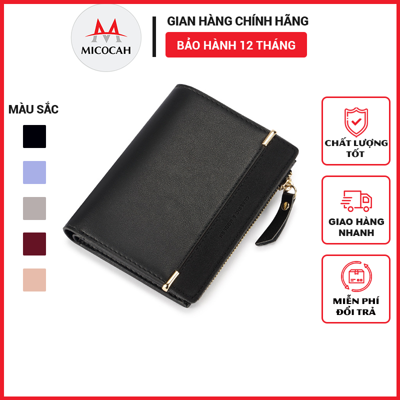 Ví Nữ Mini Cầm Tay TAILIAN Nhỏ Gọn Phối Da Lộn Thời Trang Nhiều Ngăn Da Cao Cấp Cực Đẹp Giá Rẻ TL01 - Micocah Mall