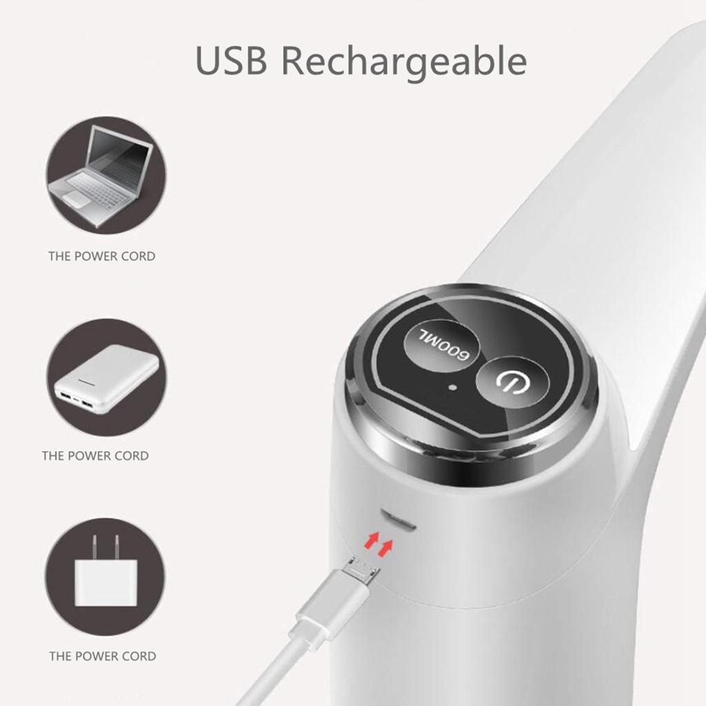 Water Bottle Pump Automatic Water Dispenser for  Garage White