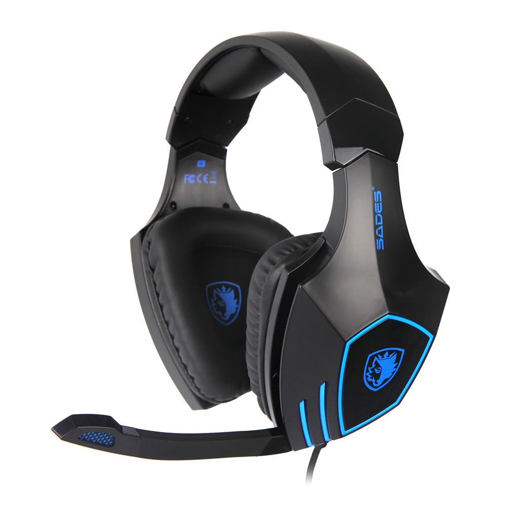 SA819 LED Stereo Headsets Surround Sound Gaming Headphones 3.5mm W/ MIC