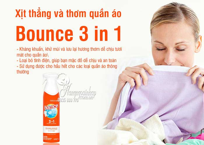 Xịt thơm quần áo 3in1 275g