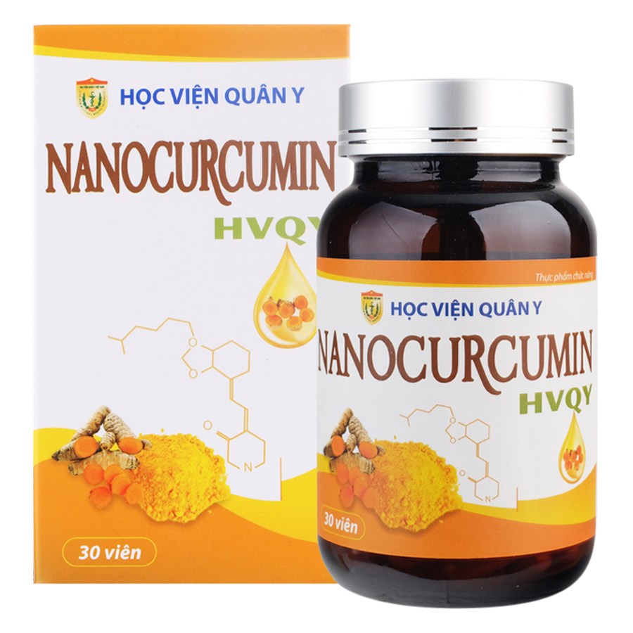 Thực Phẩm Chức Năng Nanocurcumin Học Viện Quân Y (Hộp 30 Viên)