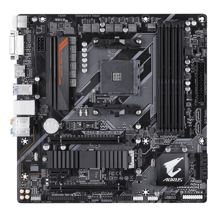 Bo Mạch Chủ Mainboard Gigabyte GA-B450 Aorus M - Hàng Chính Hãng