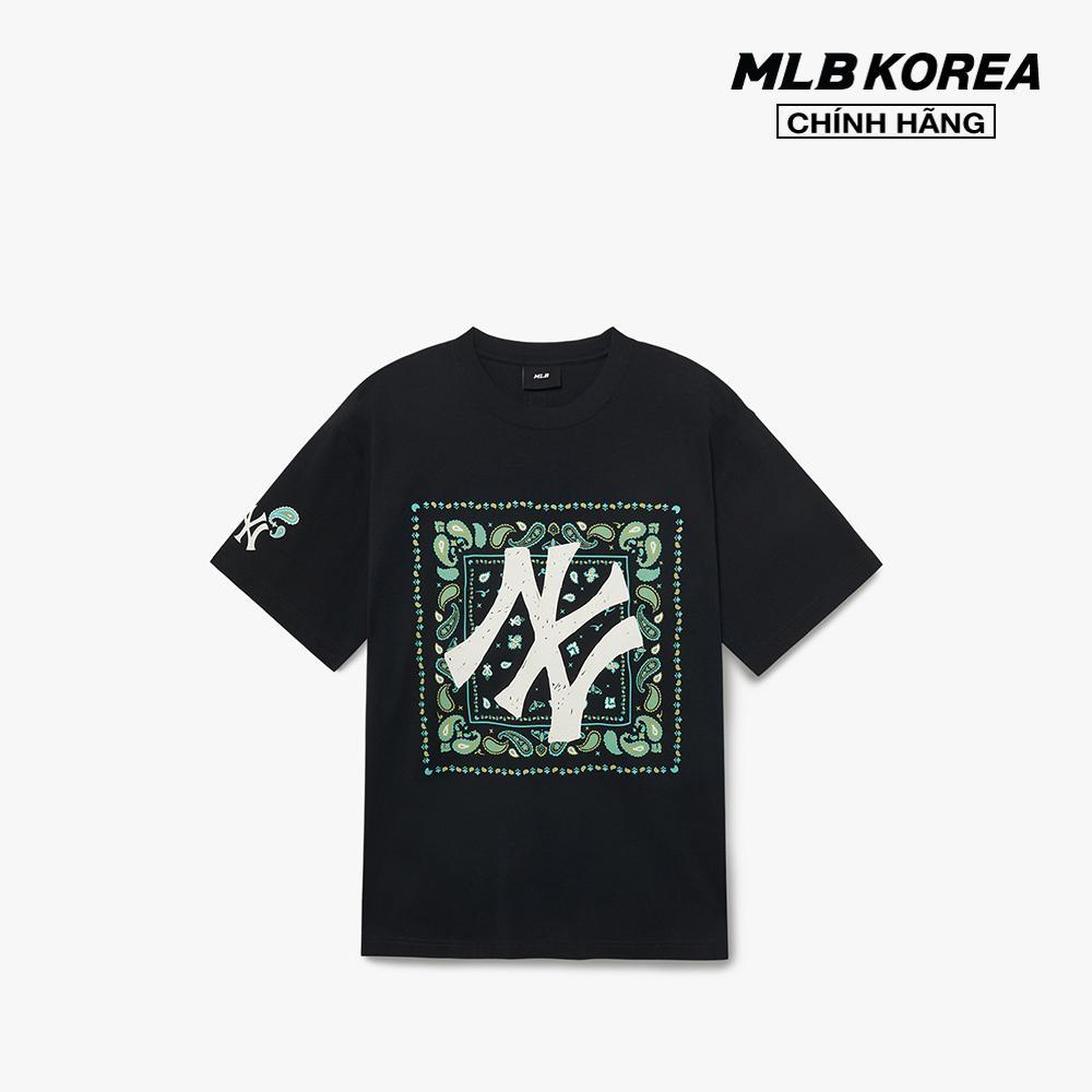MLB - Áo thun unisex cổ tròn tay ngắn Paisley Big Logo One Point 3ATSI0133